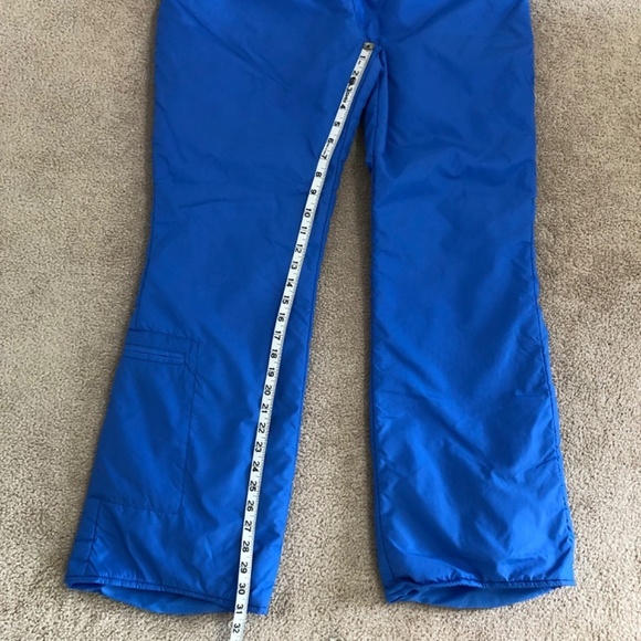 Profile Vintage Blue Ski Snow Suit Bib Overalls Large - Picture 14 of 15